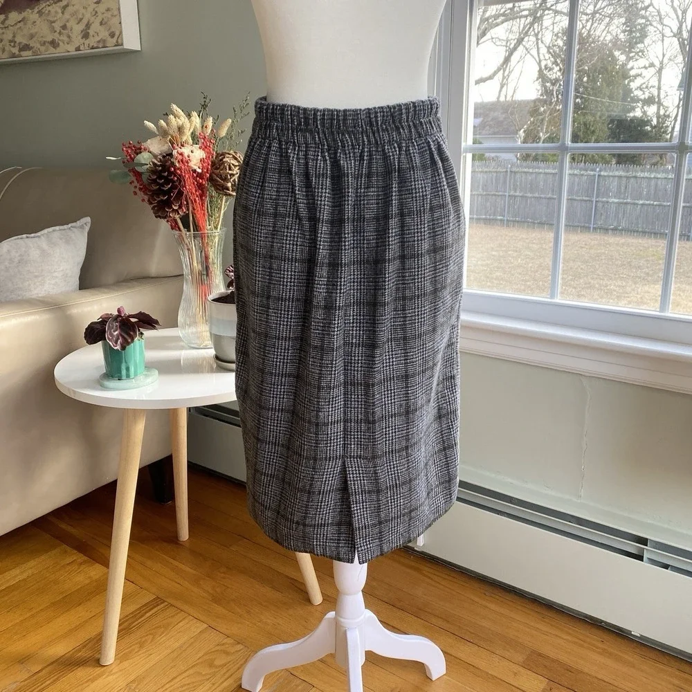 OLIVE des OLIVE Plaid Skirt Made in‎ Japan Ribbon Lace Up Preppy Dark Academia